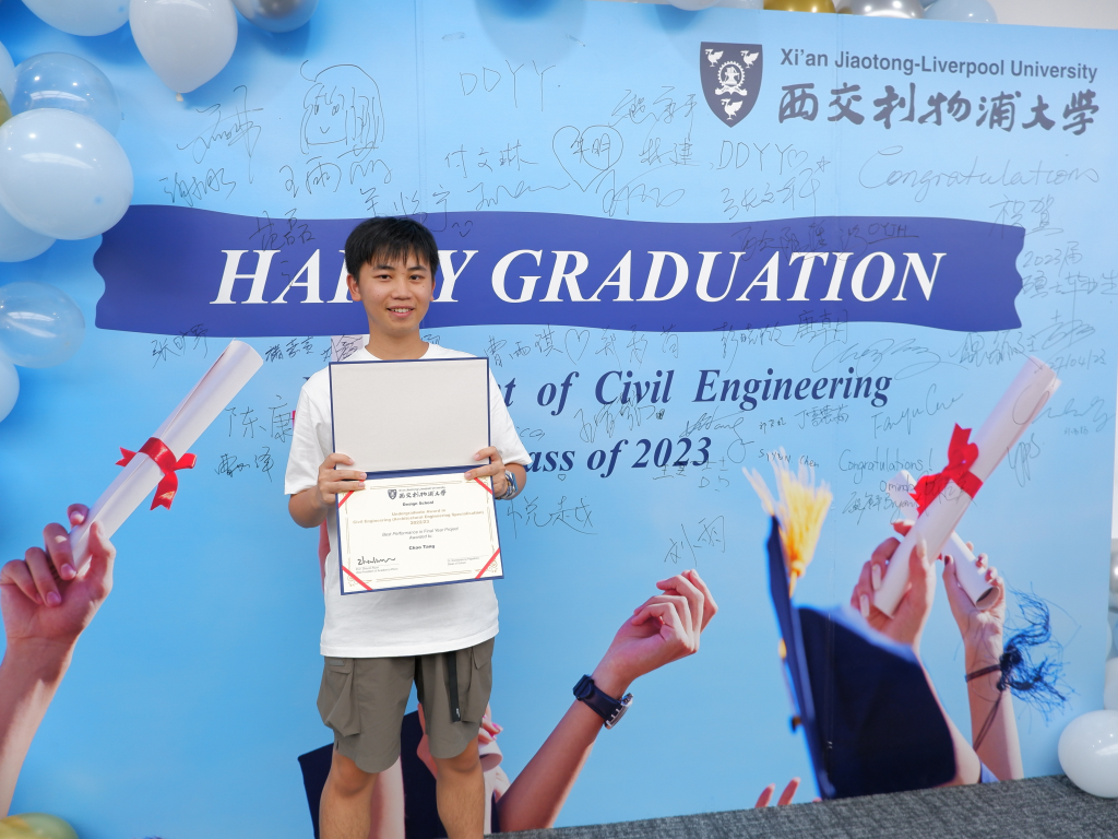 Architectural Engineering graduate won Excellent Graduation Thesis of Jiangsu Province